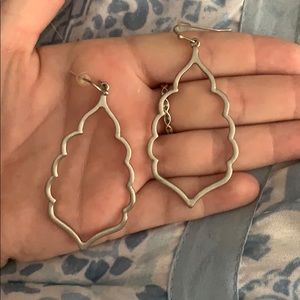 Silver scalloped earrings